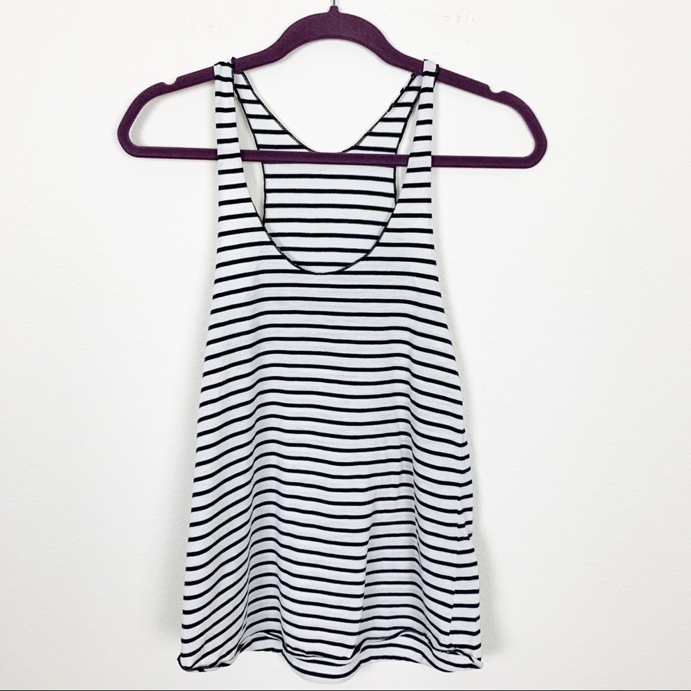 AMERICAN APPAREL Black and White Tank Top M